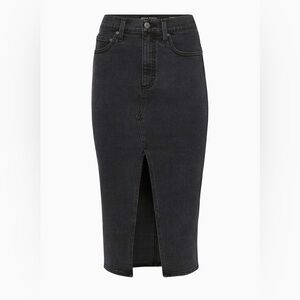 Aritzia Denim Forum Halle Denim Midi Skirt – Washed Black
